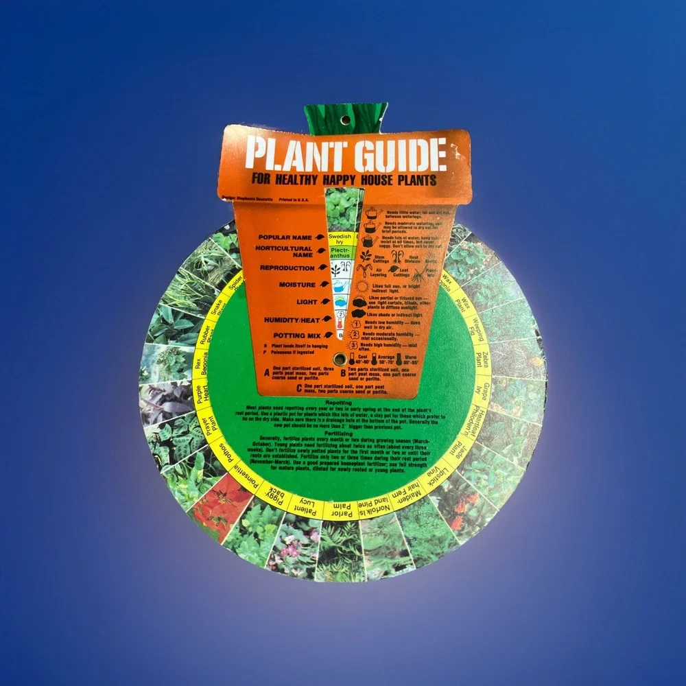 Plant Guide - Wheel‎ - Plant Guide for Healthy Happy House Plants - - Preowned